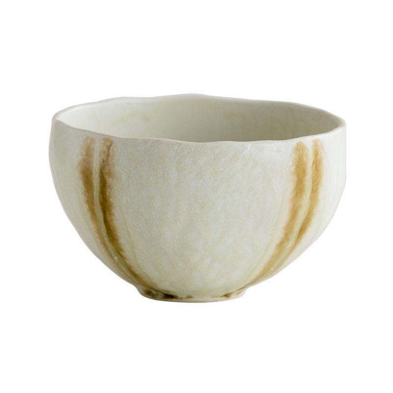 Gohobi Japanese Minoyaki Coarse Pottery Rice Bowl – Wabi Sabi Handmade Soup Bowl | Made in Japan