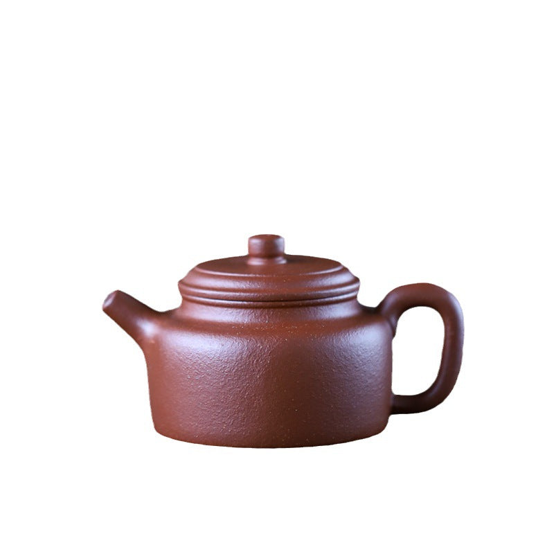 Gohobi Handmade Yixing Original Ore Sandy Purple Clay "Dezhong" Teapot – 150ml Zen-Inspired Home Brewing Teapot with Built-in Filter