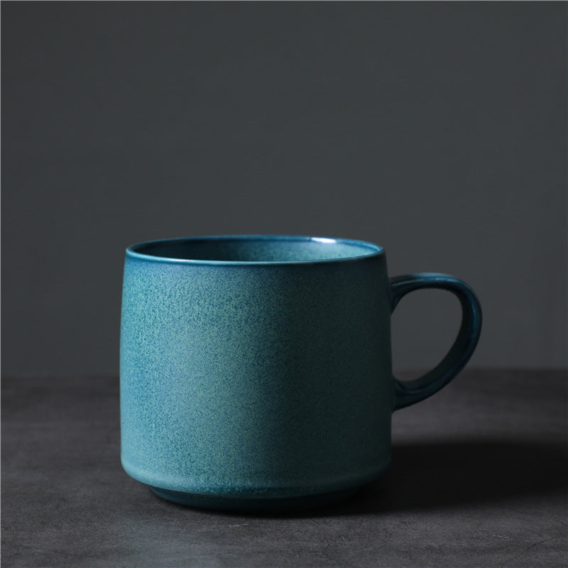 Gohobi Handmade Nordic Ceramic Coffee Mug – 440ml Colourful Retro Cup