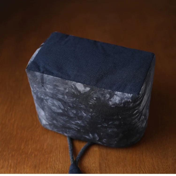 Gohobi Large Dyed Fabric Teaware Storage Travel Bag Shifuku