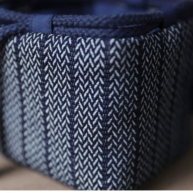 Gohobi Denim Small Teaware Storage Travel Bag Shifuku