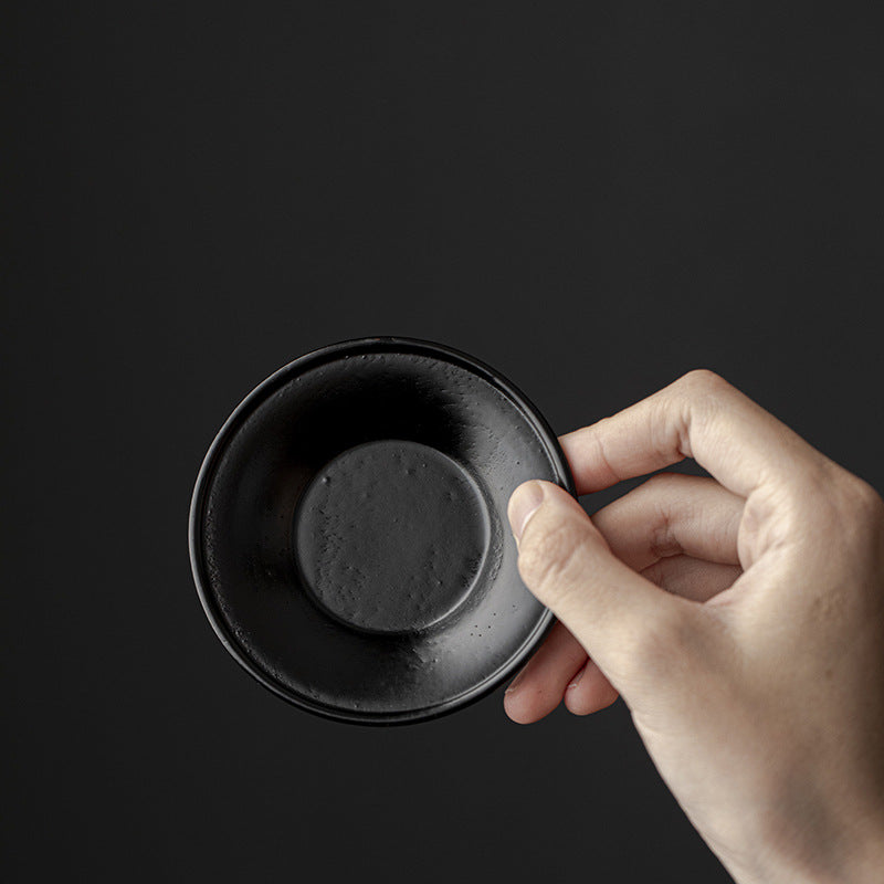 Gohobi Black Walnut Wood Tea Coaster – Round Solid Wood Tea Cup Holder