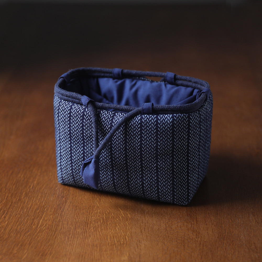Gohobi Denim Medium Teaware Storage Travel Bag Shifuku