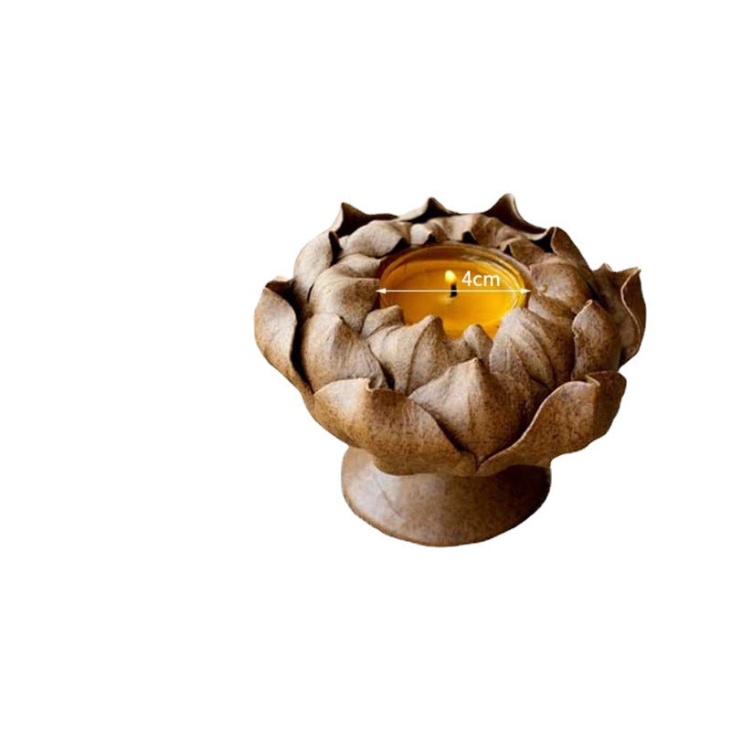 Gohobi Ceramic Lotus Candle Holder