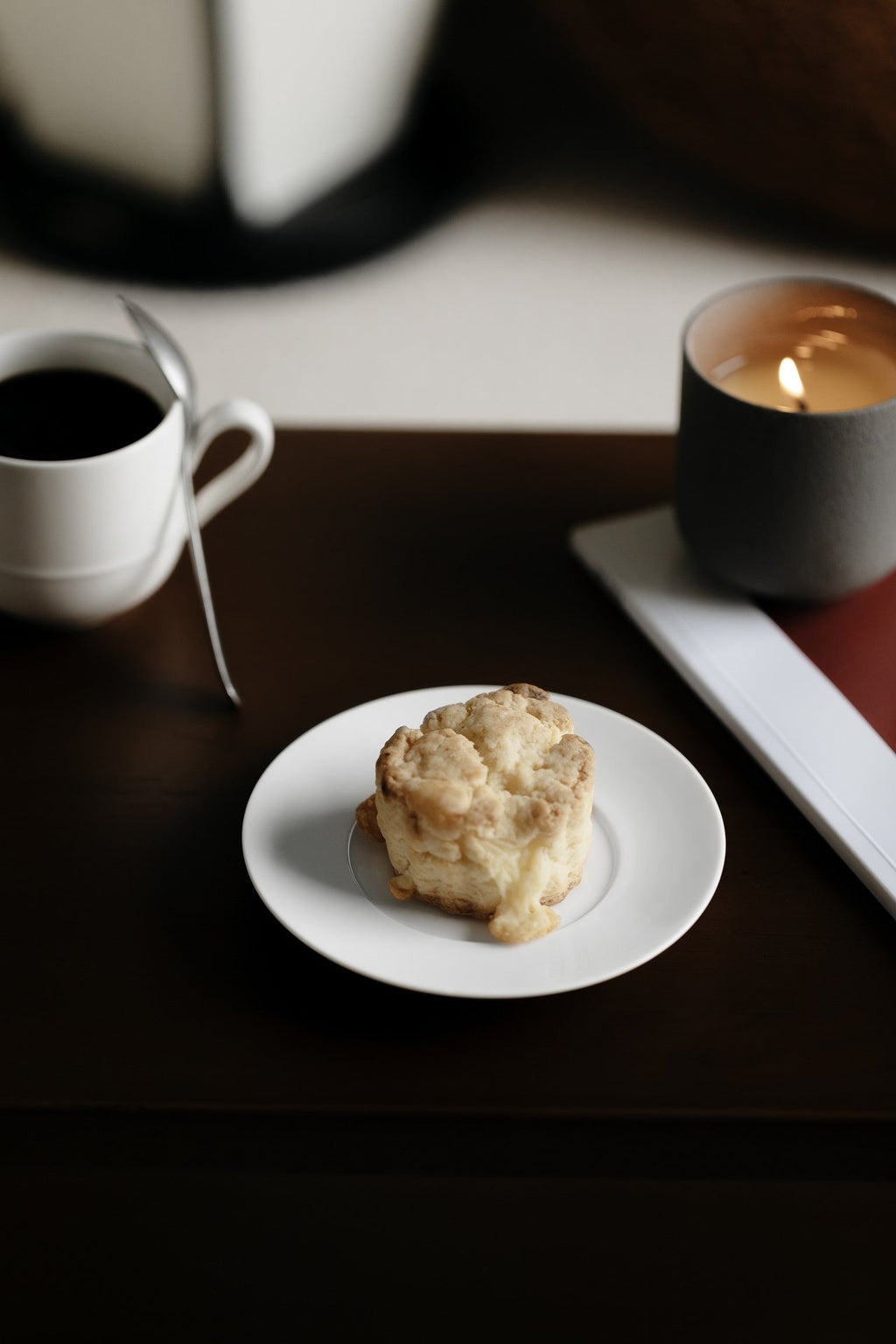 Gohobi Ceramic Jade White Coffee Mug Plate