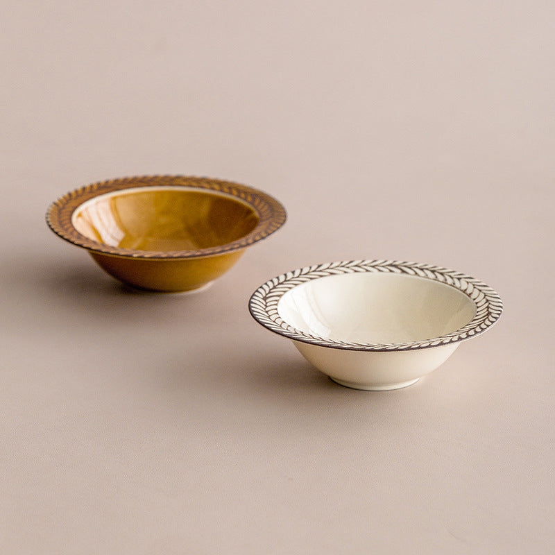 Gohobi Ceramic Rosemary Plate [Made in Japan]