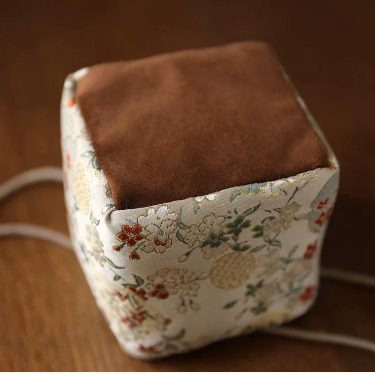 Gohobi Colourful Brocade Teaware Storage Travel Bag Shifuku