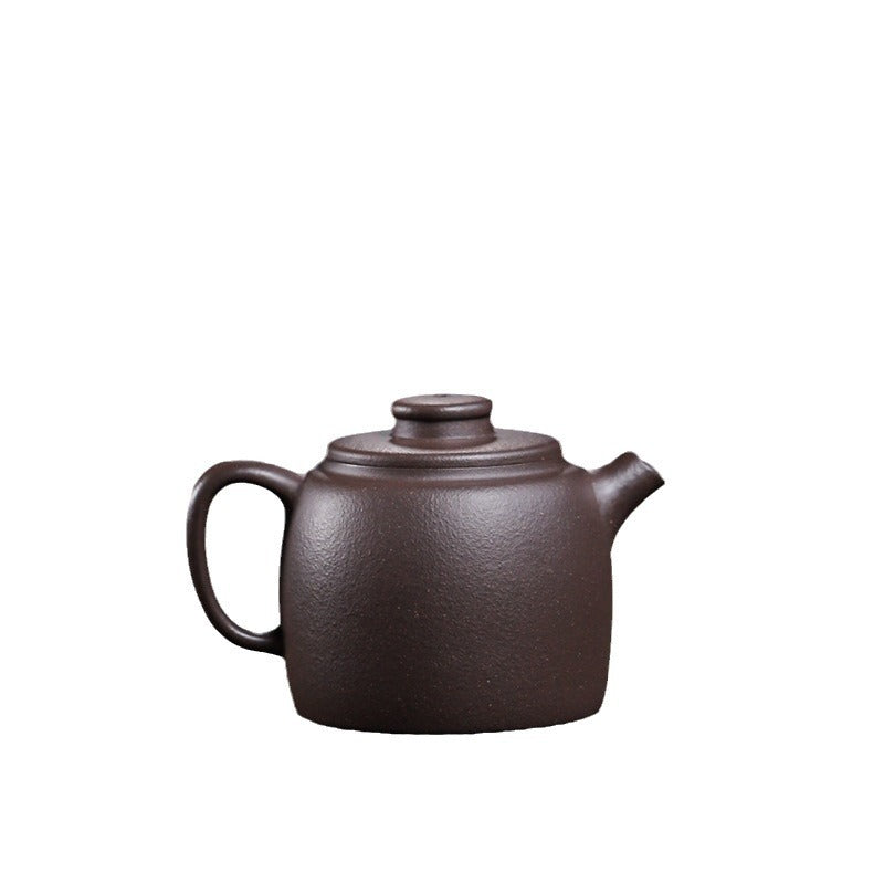 Gohobi Handmade Yixing Purple Zisha Clay Teapot  – 100ml Original Ore Sky Blue Clay Xiao Julun (Small Giant Wheel) Style, Thin-Walled Gongfu Teapot with Built-in Filter