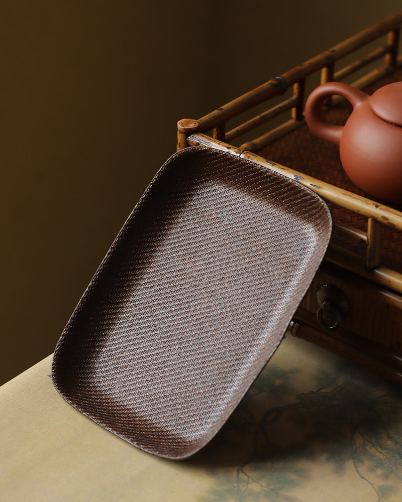 Gohobi Handmade Bamboo Cup Coasters Placemats – Rattan Tea Coaster Heat Insulation Pad