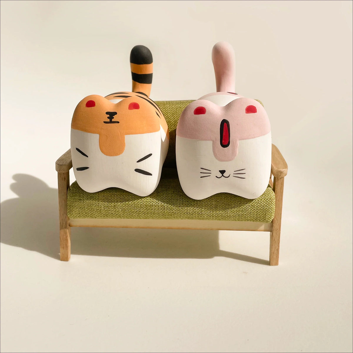 Gohobi x Little Diary Handmade Ceramic Lion Tiger Leopard