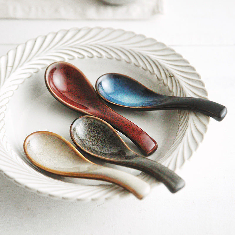Gohobi Japanese-Style Kiln-Change Ceramic Spoon