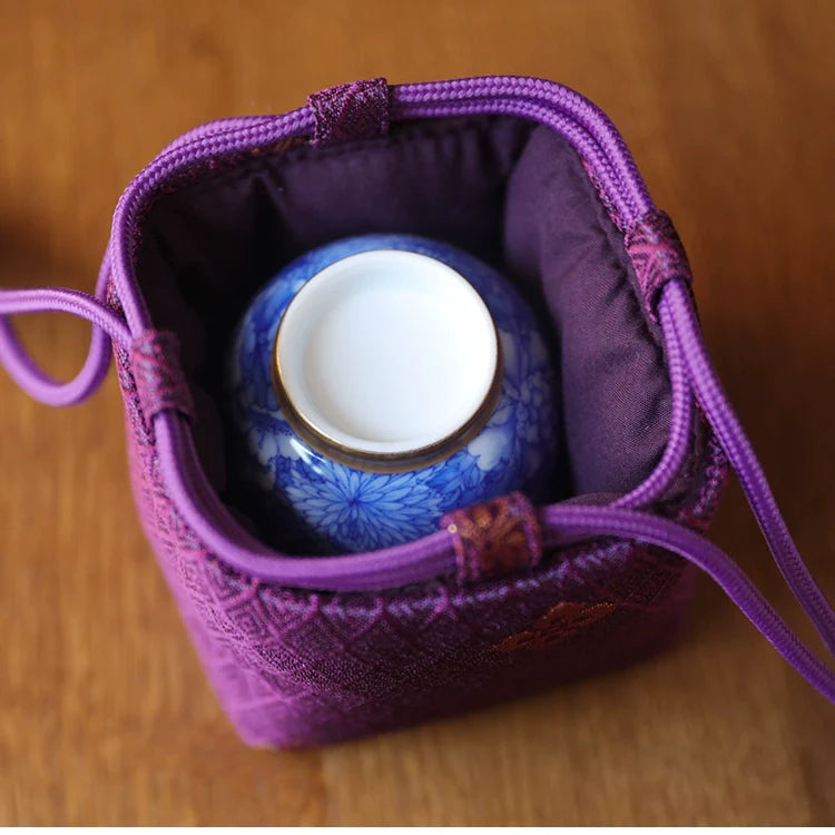 Gohobi Colourful Teaware Storage Travel Bag Shifuku
