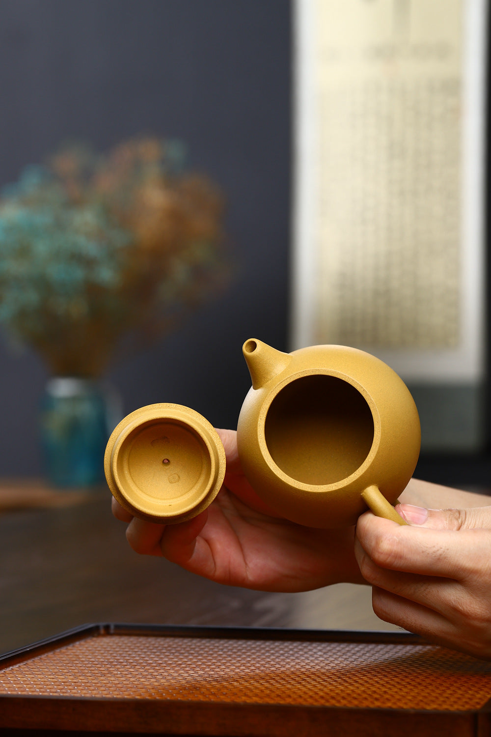 Gohobi Yixing Golden Clay Dragon Egg Teapot