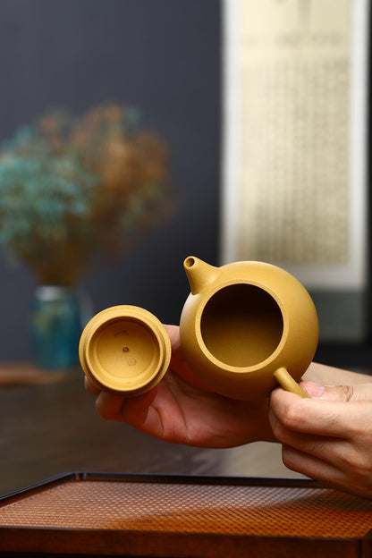 Gohobi Yixing Golden Clay Dragon Egg Teapot