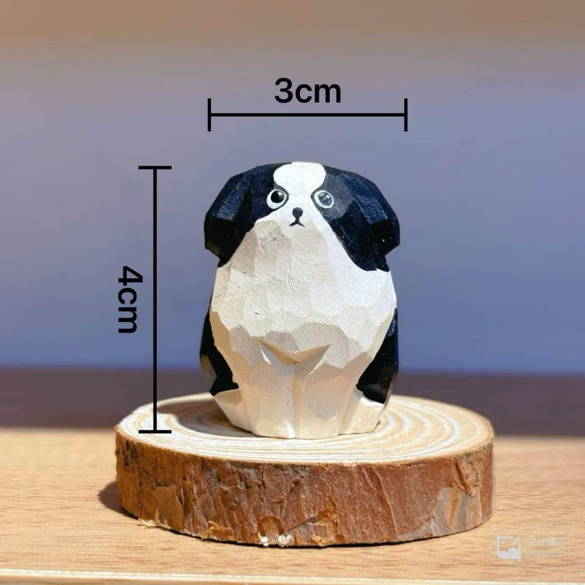 Gohobi Handcrafted Wooden Border Collie Dog Ornament