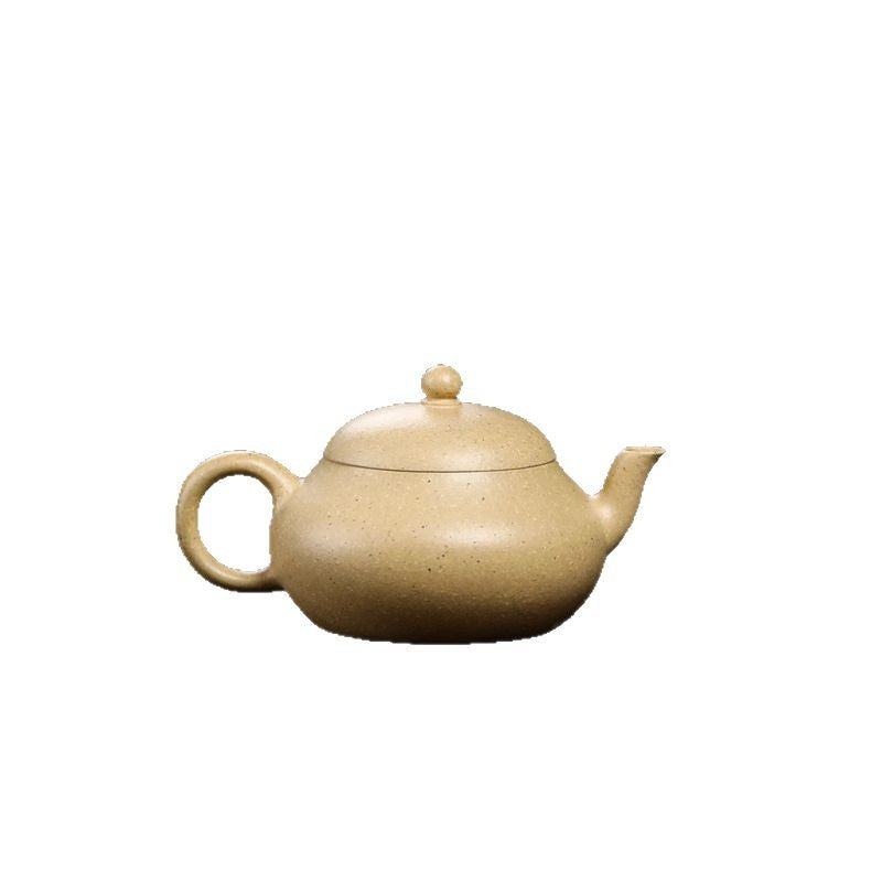 Gohobi Handmade Yixing Green Zisha Clay Junde Teapot – 110ml “Ben Lü” Clay Gongfu Teapot with Inner Push Hole, Thin-Walled Design for Chaozhou Brewing