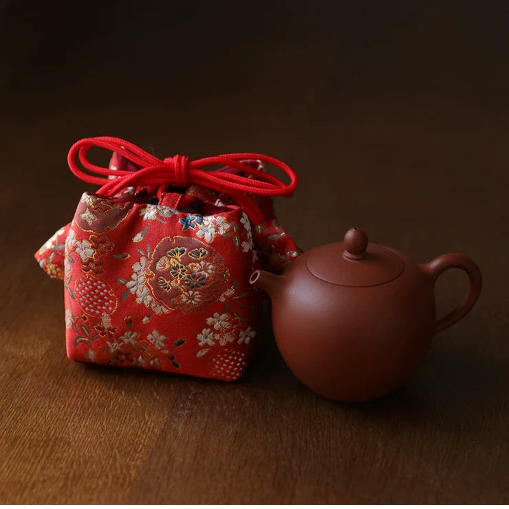 Gohobi Colourful Brocade Teaware Storage Travel Bag Shifuku