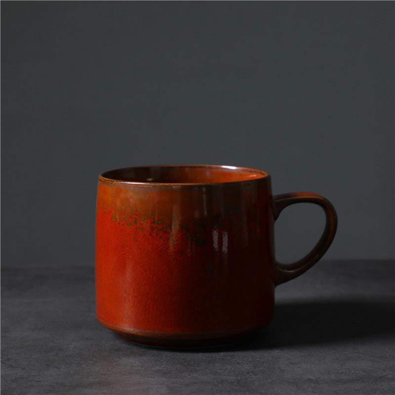 Gohobi Handmade Nordic Ceramic Coffee Mug – 440ml Colourful Retro Cup
