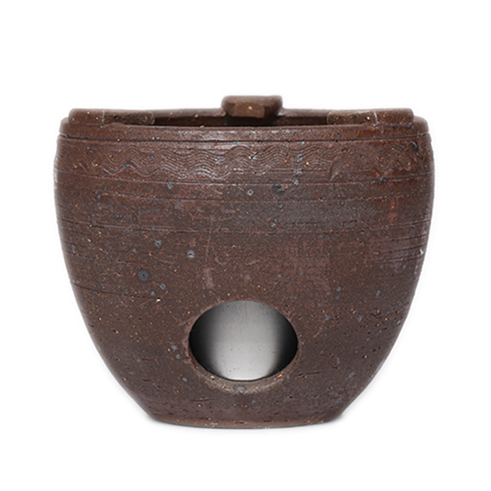 Gohobi Ceramic Alcohol Lamp Tea Stove – Handmade Old Rock Clay Tea Warmer