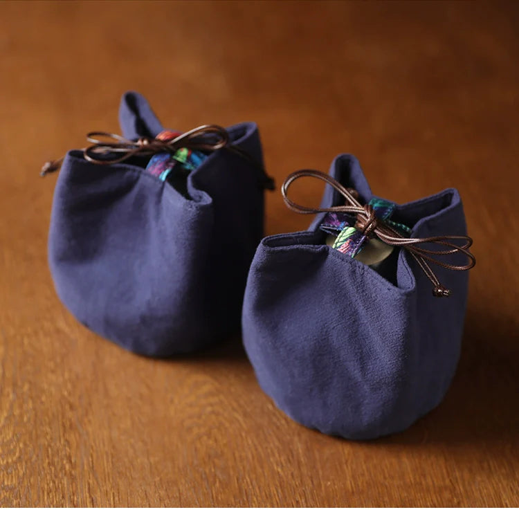 Gohobi Large Colourful Silk Teaware Storage Travel Bag Shifuku