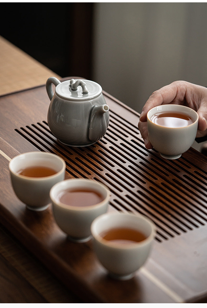 Gohobi Japanese Style Ice Grey Teapot 003