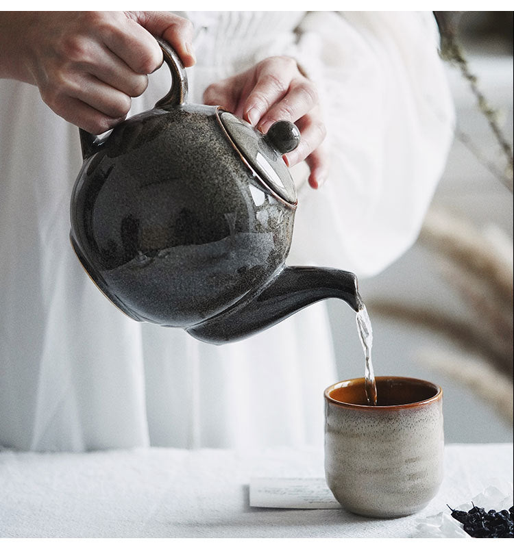 Gohobi Japanese-Style Kiln-Change Ceramic Tea Cup