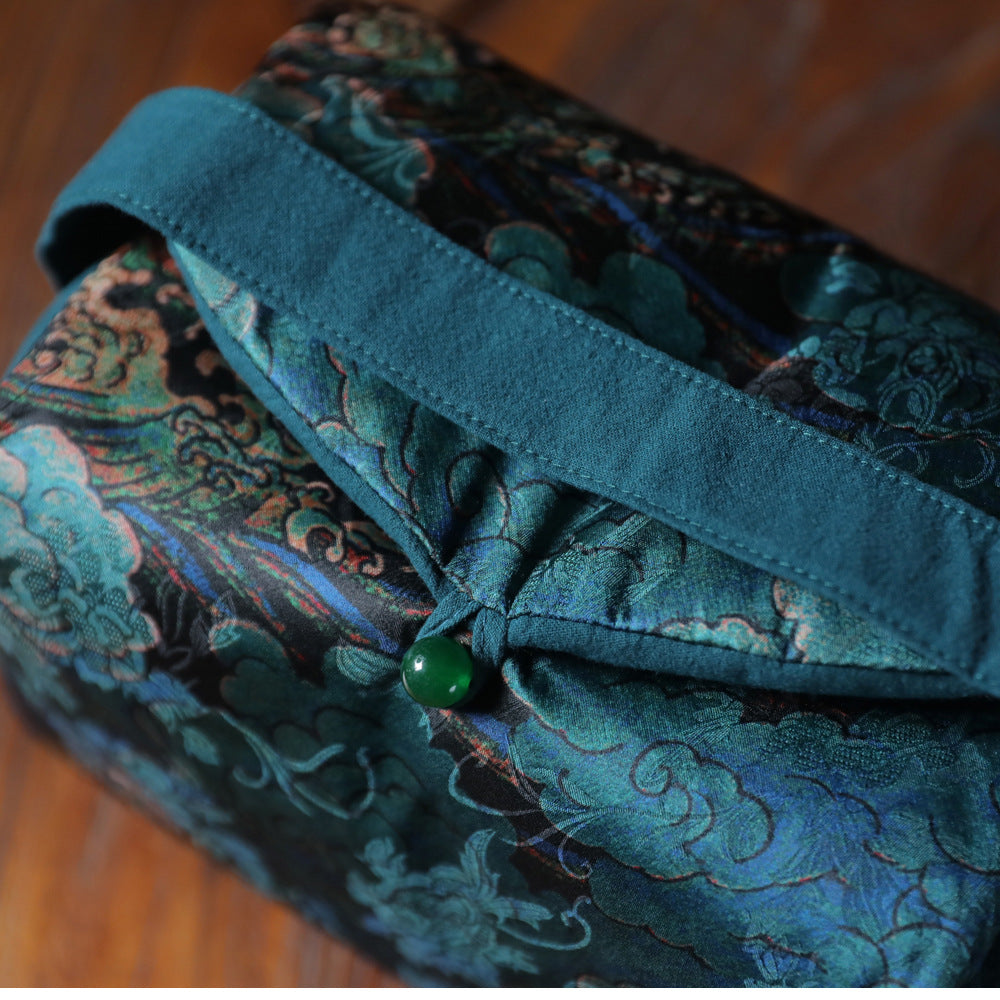 Gohobi Large Cloud Pattern Teaware Storage Travel Bag Shifuku