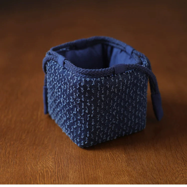 Gohobi Denim Large Teaware Storage Travel Bag Shifuku