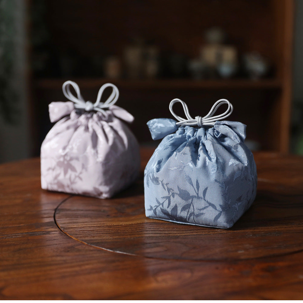 Gohobi Blue and Pink Teaware Storage Travel Bag Shifuku