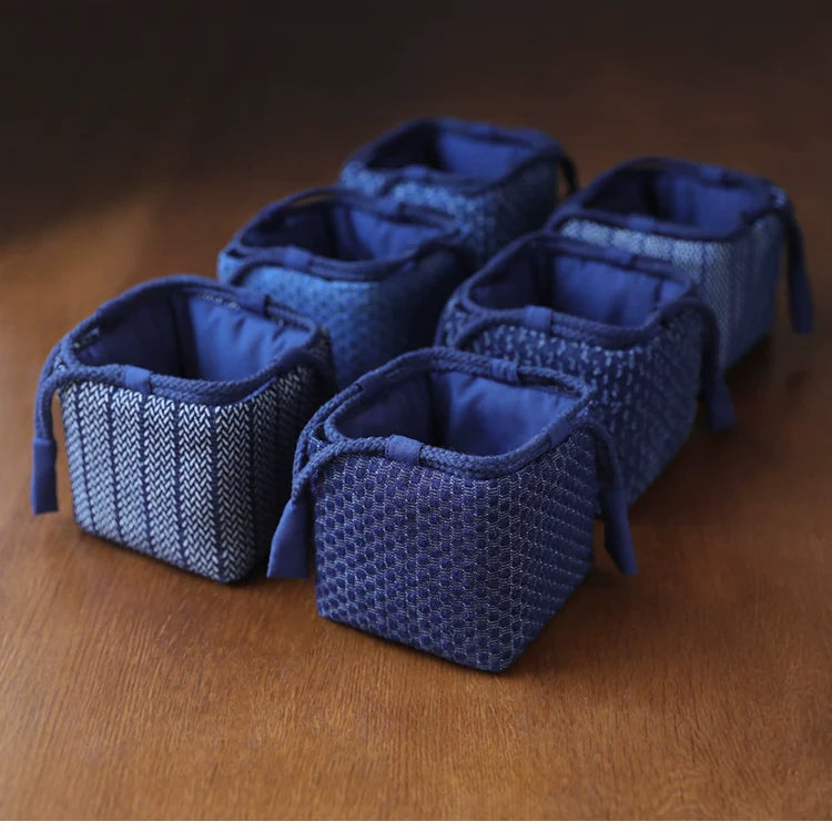 Gohobi Denim Large Teaware Storage Travel Bag Shifuku