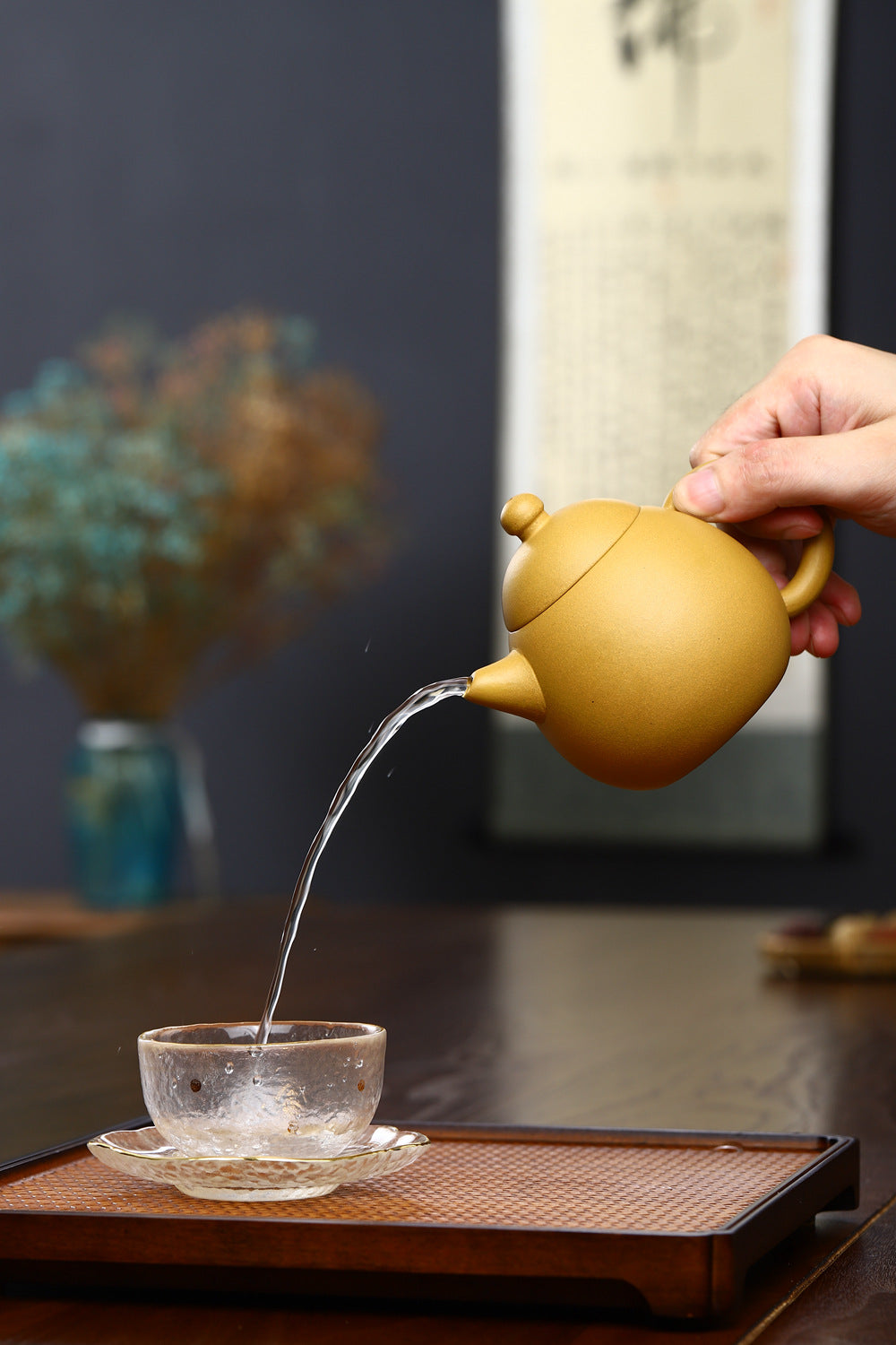 Gohobi Yixing Golden Clay Dragon Egg Teapot