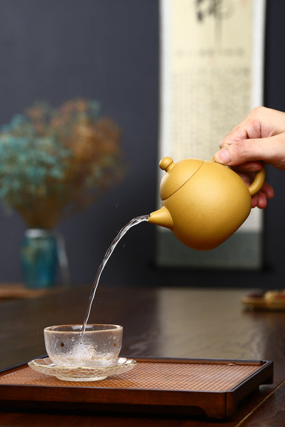 Gohobi Yixing Golden Clay Dragon Egg Teapot