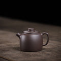 Gohobi Handmade Yixing Purple Zisha Clay Teapot  – 100ml Original Ore Sky Blue Clay Xiao Julun (Small Giant Wheel) Style, Thin-Walled Gongfu Teapot with Built-in Filter