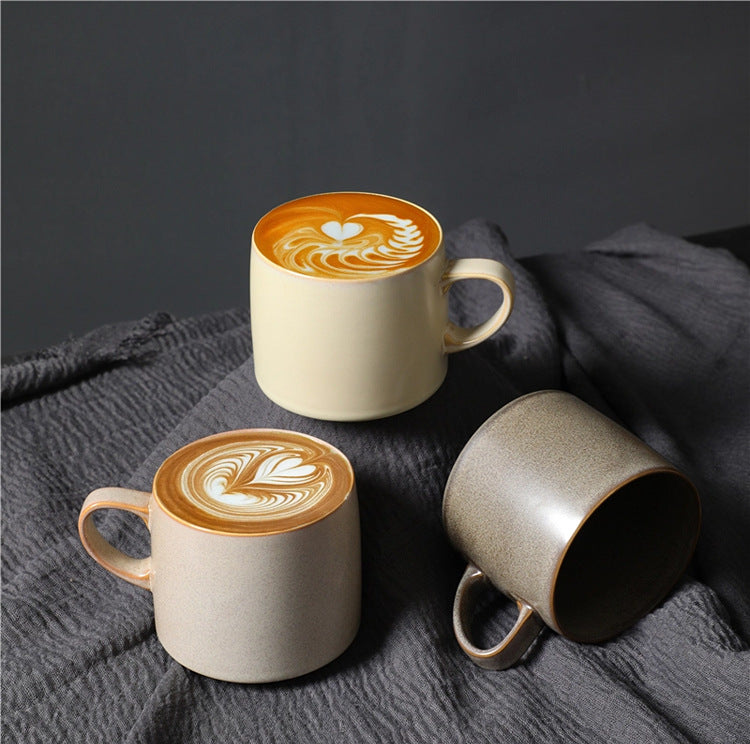 Gohobi Handmade Nordic Ceramic Coffee Mug – 440ml Colourful Retro Cup
