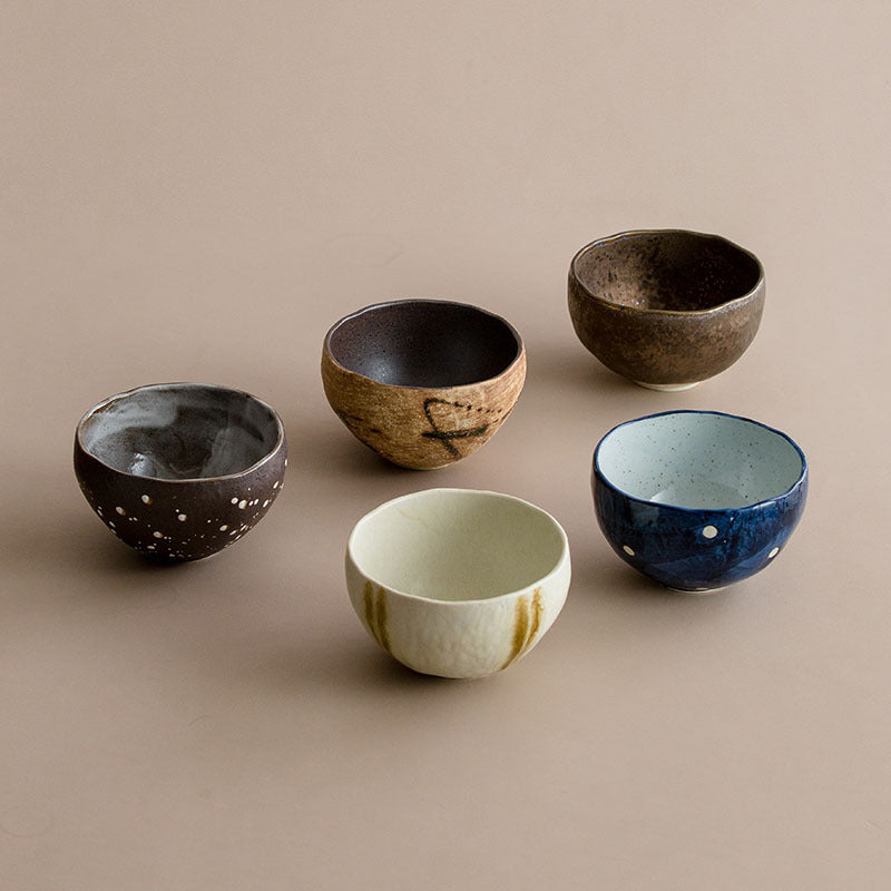 Gohobi Japanese Minoyaki Coarse Pottery Rice Bowl – Wabi Sabi Handmade Soup Bowl | Made in Japan