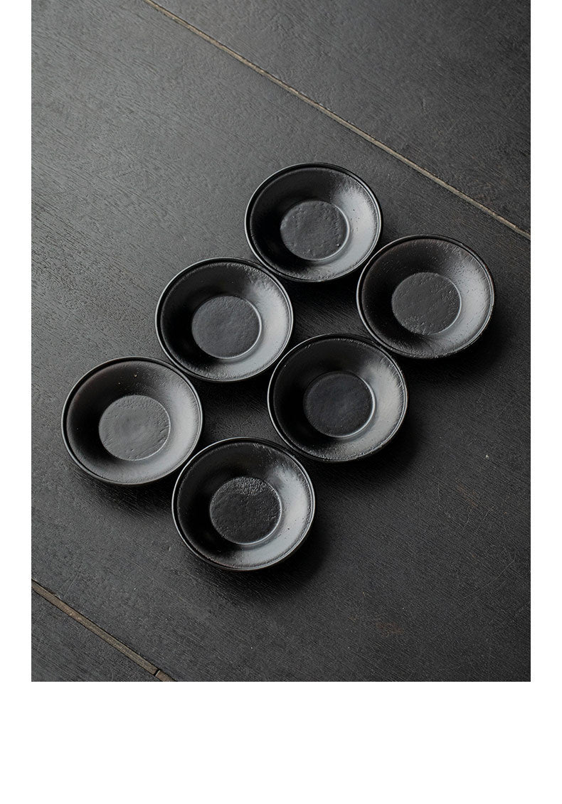 Gohobi Black Walnut Wood Tea Coaster – Round Solid Wood Tea Cup Holder