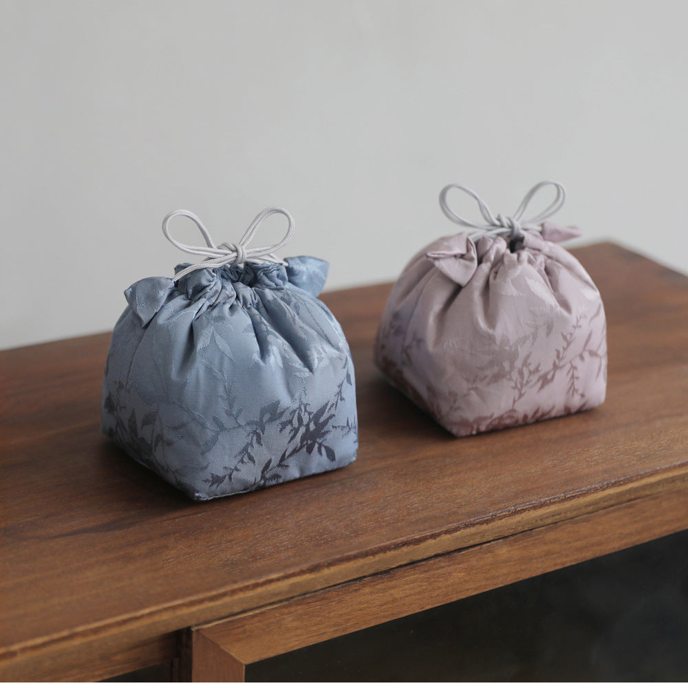 Gohobi Blue and Pink Teaware Storage Travel Bag Shifuku