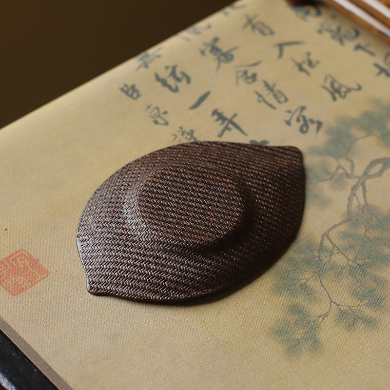Gohobi Handmade Bamboo Cup Coasters Placemats – Rattan Tea Coaster Heat Insulation Pad