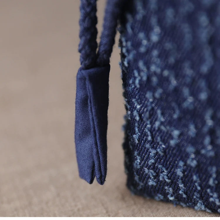 Gohobi Denim Small Teaware Storage Travel Bag Shifuku