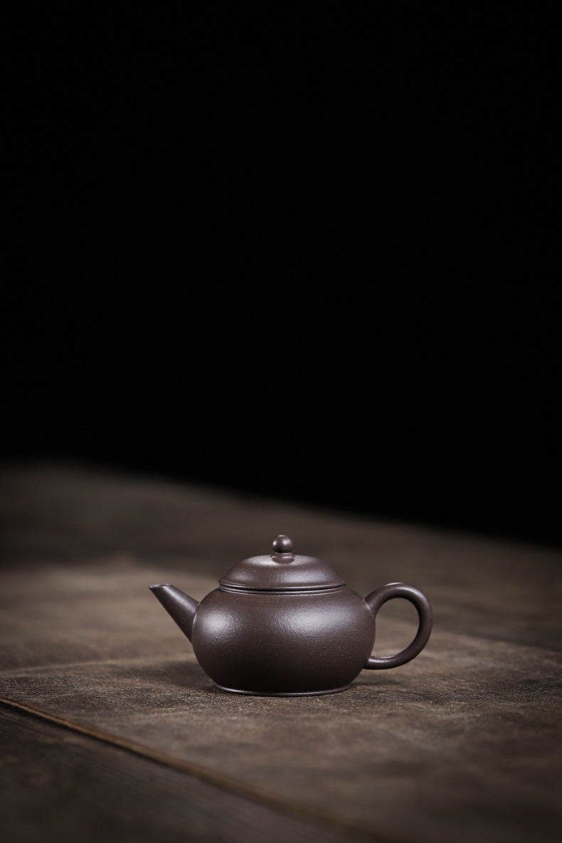 Gohobi Handmade Yixing Celadon Zisha Clay Shui Ping Teapot 100ml – Original Ore Tianqing Clay Thin-Walled Gongfu Tea Teapot with Built-In Filter