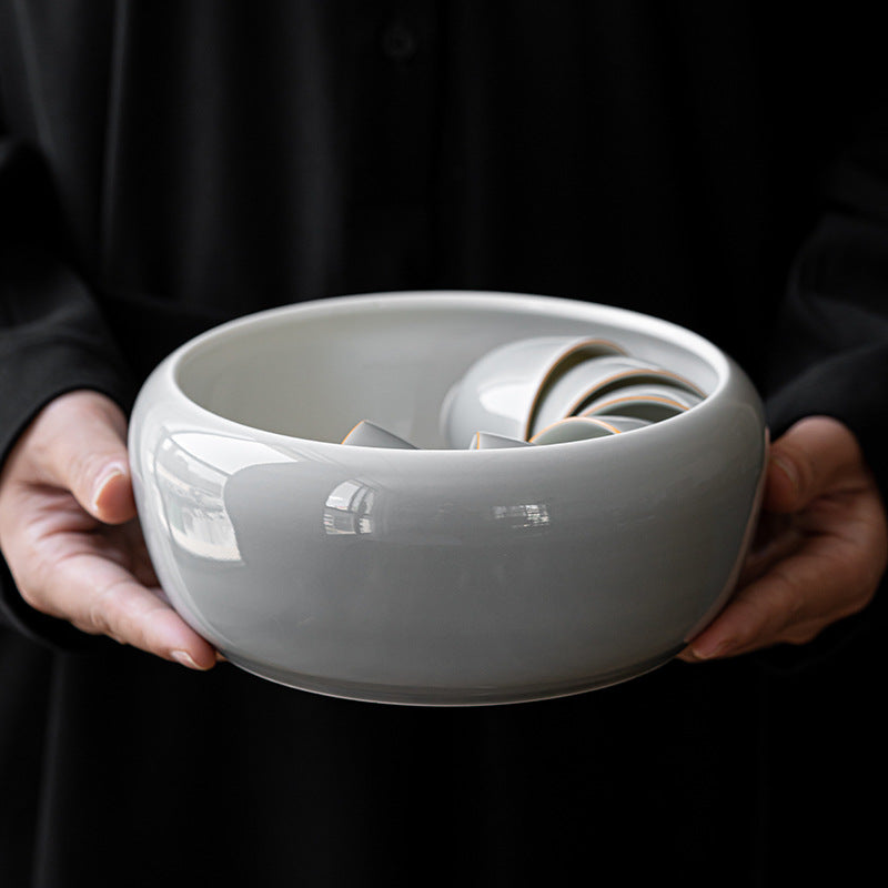 Gohobi Ice Ash Soot Glaze Tea Wash