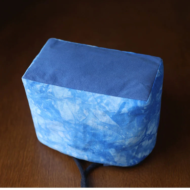 Gohobi Large Dyed Fabric Teaware Storage Travel Bag Shifuku