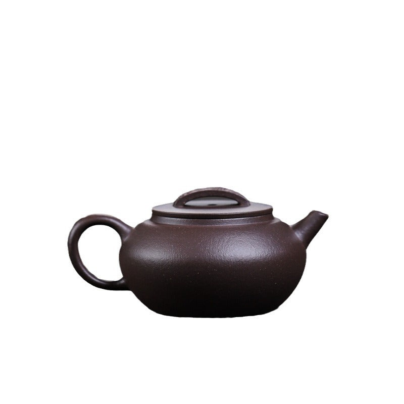 Gohobi Handmade Yixing Purple Zisha Clay Teapot – 120ml Original Ore Tianqing Clay Ruihu (Auspicious Tiger) Style Gongfu Teapot with Built-in Filter