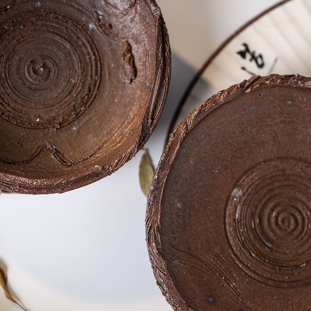 Gohobi Handmade Wabi-Sabi Serving Tray Teapot Tray Plate