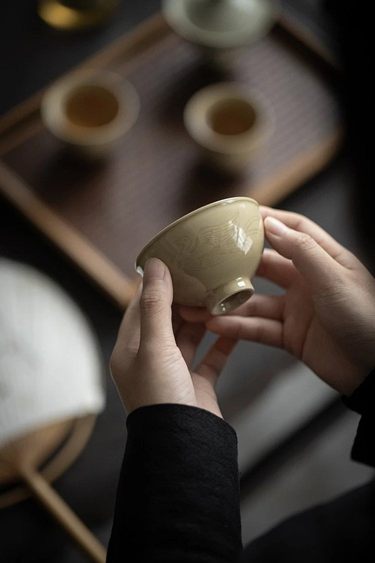 Gohobi Yaozhou Kiln Green Tea Cup