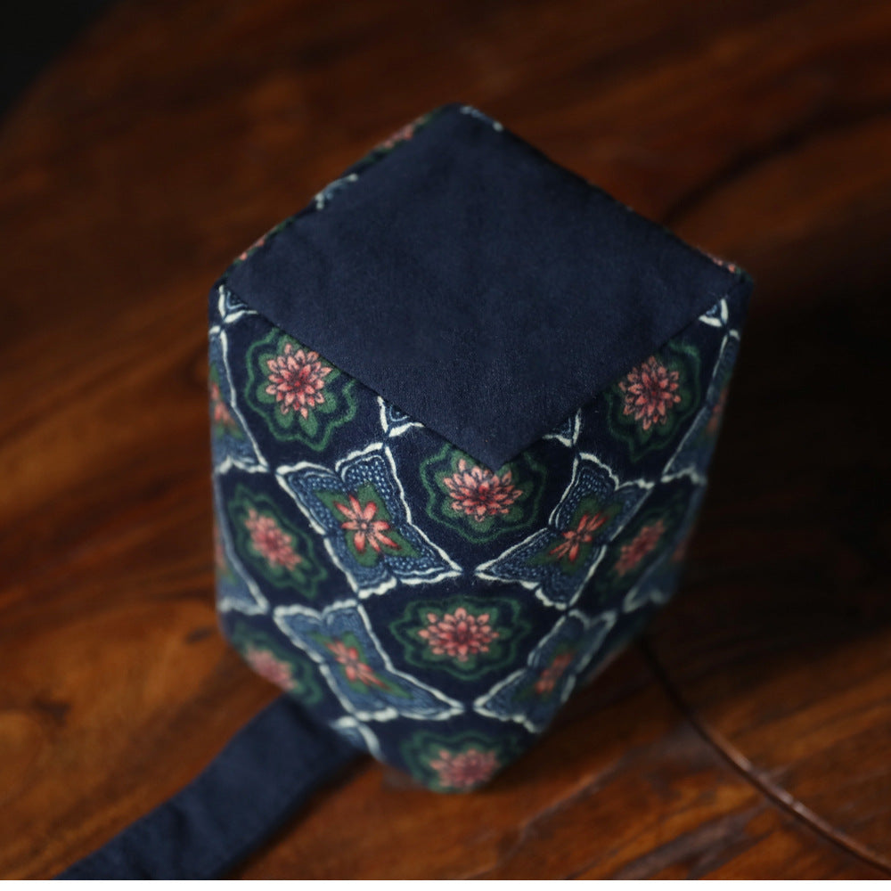 Gohobi Floral Old Pattern Teaware Storage Travel Bag Shifuku