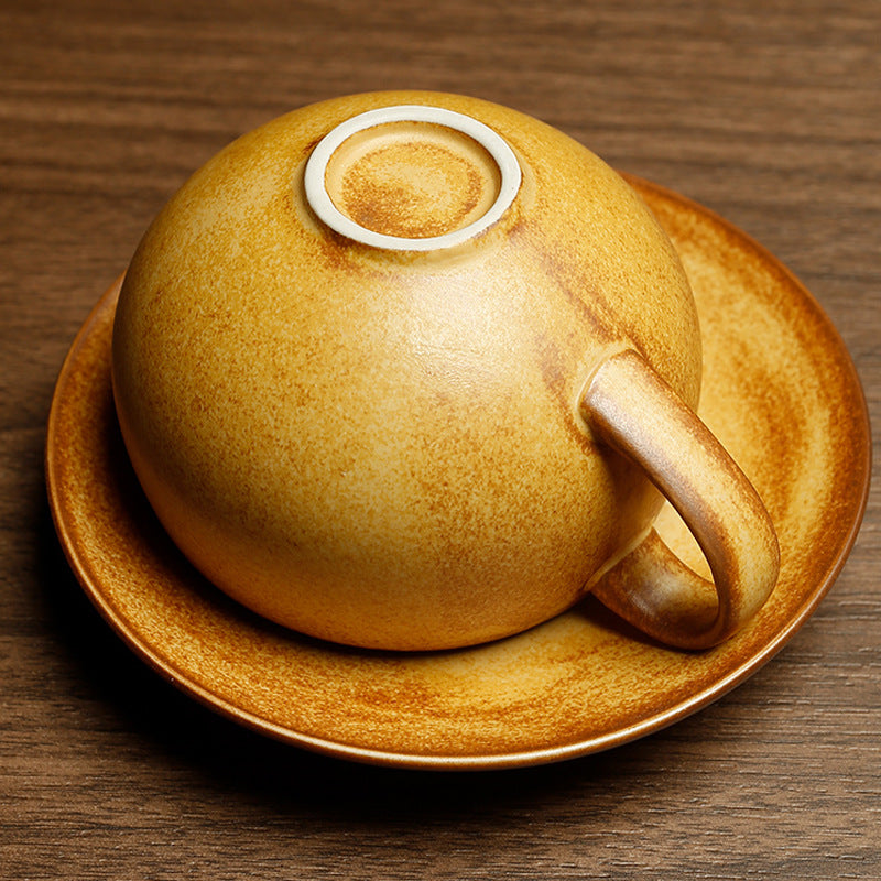 Gohobi Japanese Handmade Coffee Cup with Saucer 007