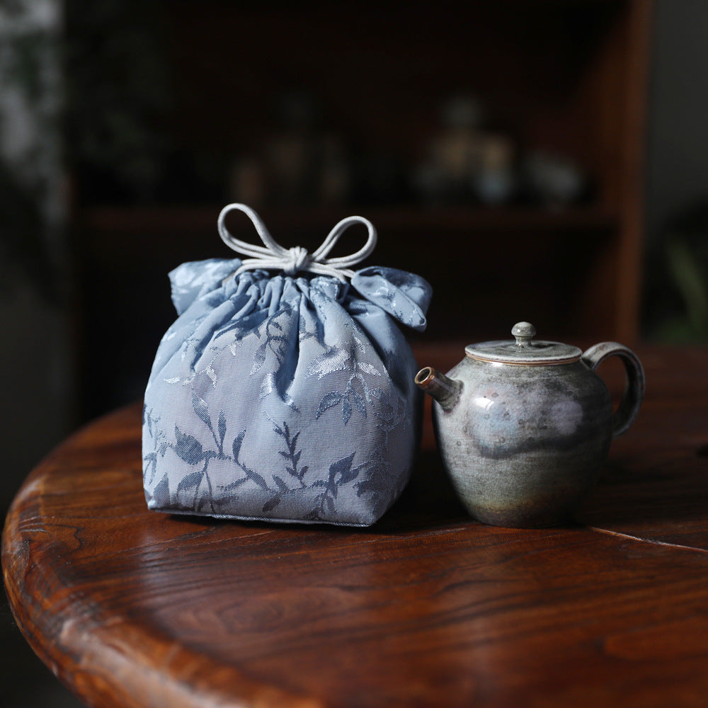 Gohobi Blue and Pink Teaware Storage Travel Bag Shifuku