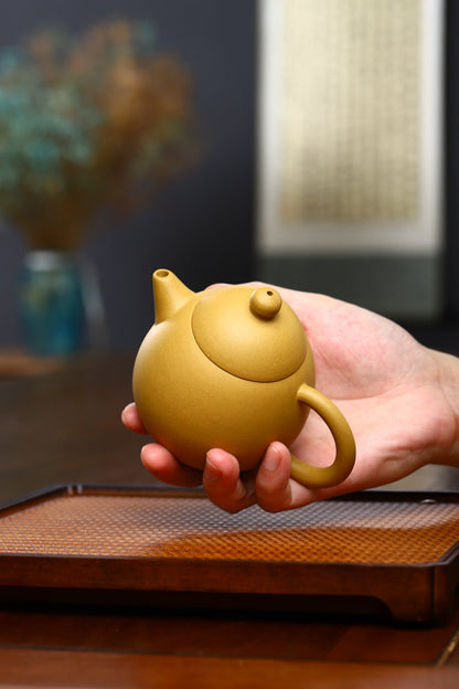 Gohobi Yixing Golden Clay Dragon Egg Teapot