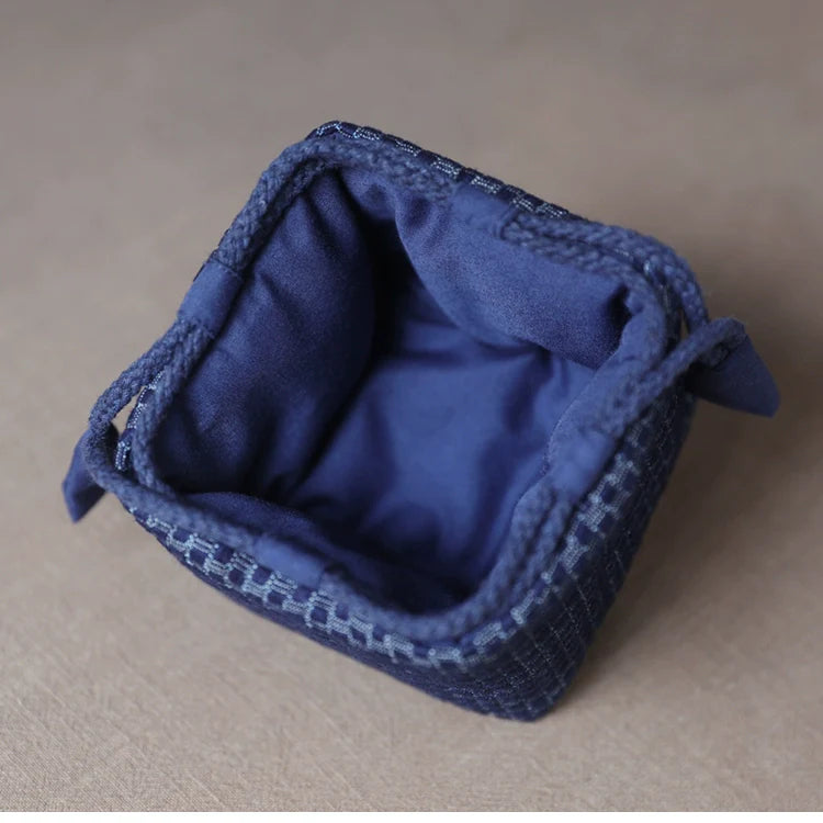 Gohobi Denim Large Teaware Storage Travel Bag Shifuku
